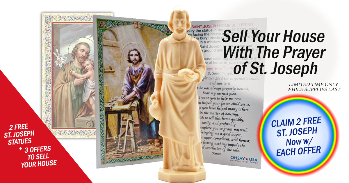 St. Joseph Prayer Statue Instructions for Selling My House